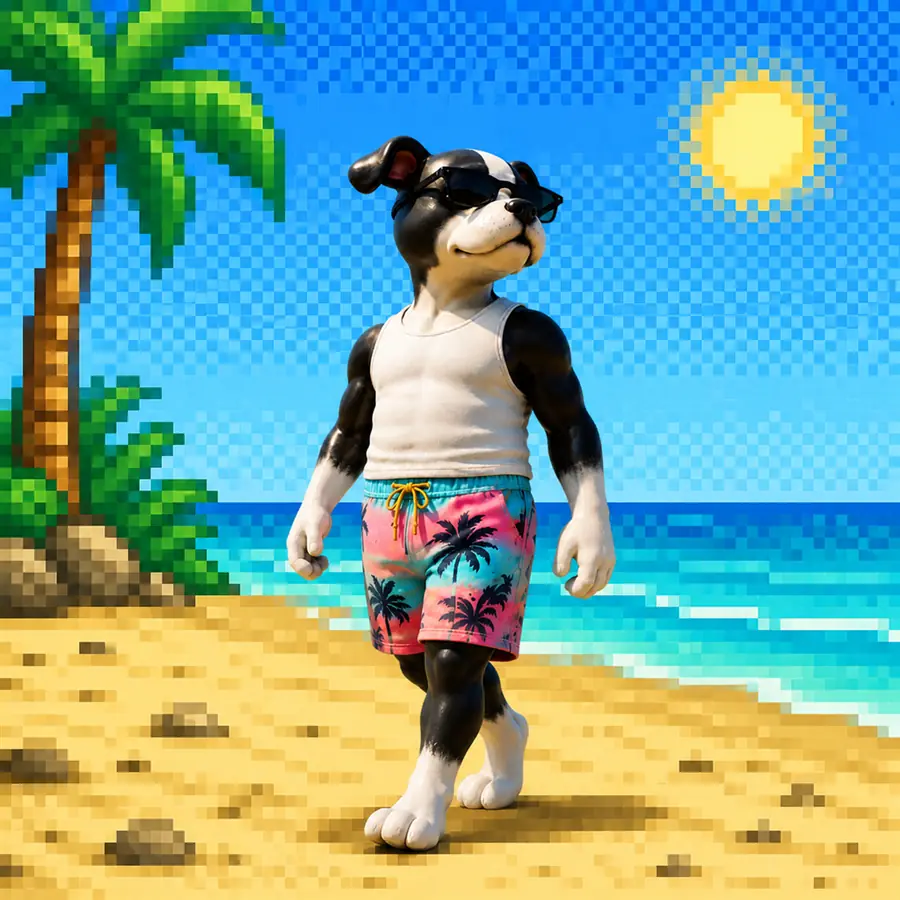 Doh in a 16 bit pixel beach
